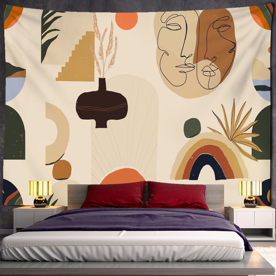 Tenture Murale 3D OSBELE Grèce - Tapisserie Décorative 100x150cm Pour Salon Et Chambre